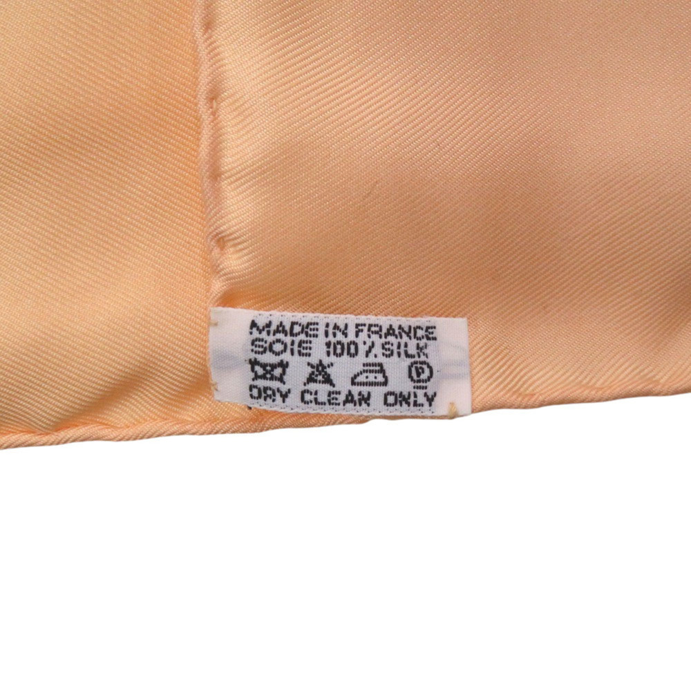 HERMES Authentic Orange Silk Scarf - Picture 4 of 5